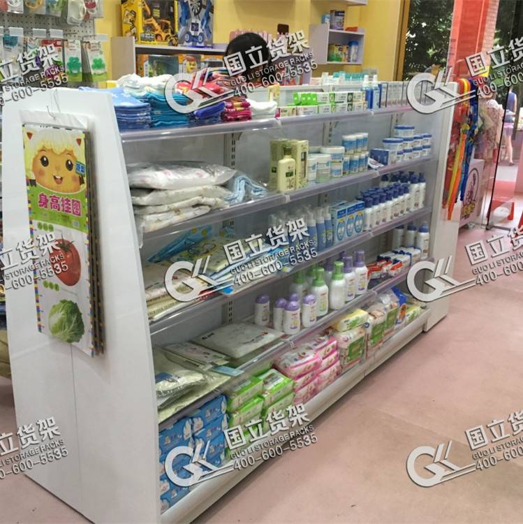 母嬰店雙面貨架