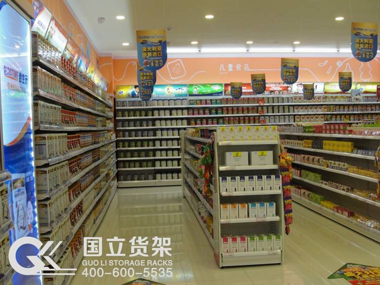 母嬰店奶粉專柜貨架