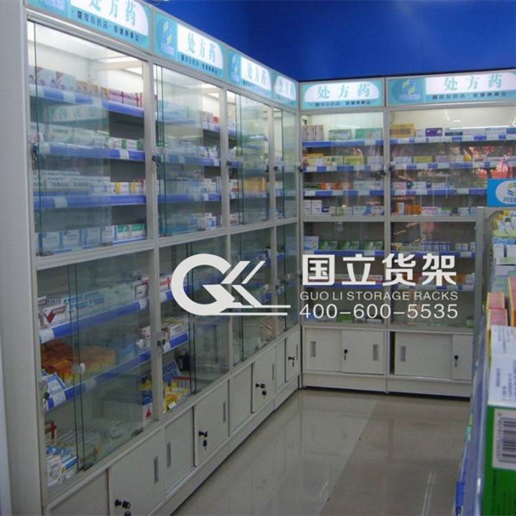 藥店帶玻璃門(mén)窗處方柜
